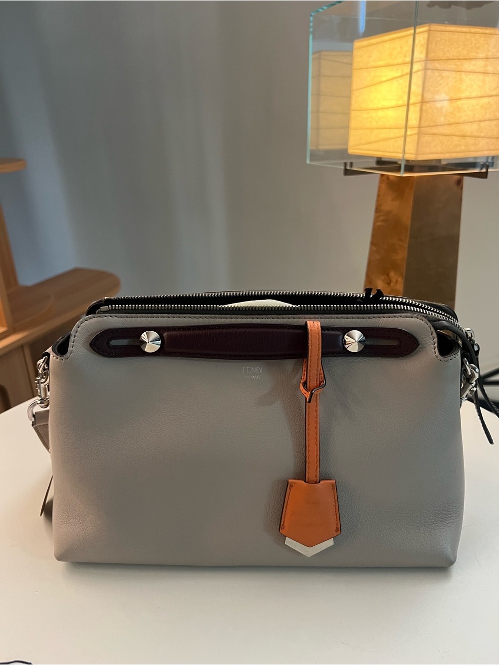 #58 Fendi By the way Shoulder Bag Gray